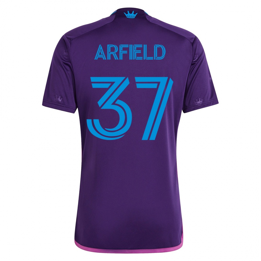 Hombre Camiseta Scott Arfield #37 Violeta 2ª Equipación 2023/24 La Camisa Chile