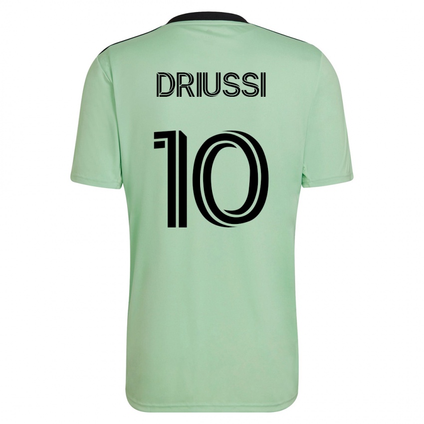 Hombre Camiseta Sebastián Driussi #10 Verde Claro 2ª Equipación 2023/24 La Camisa Chile