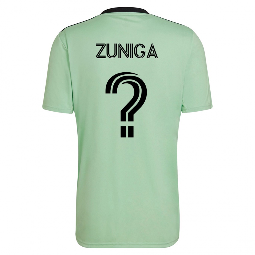 Hombre Camiseta Abner Zuñiga #0 Verde Claro 2ª Equipación 2023/24 La Camisa Chile