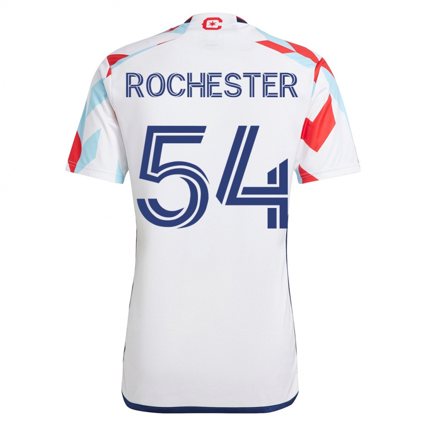 Hombre Camiseta Lamonth Rochester #54 Blanco Azul 2ª Equipación 2023/24 La Camisa Chile