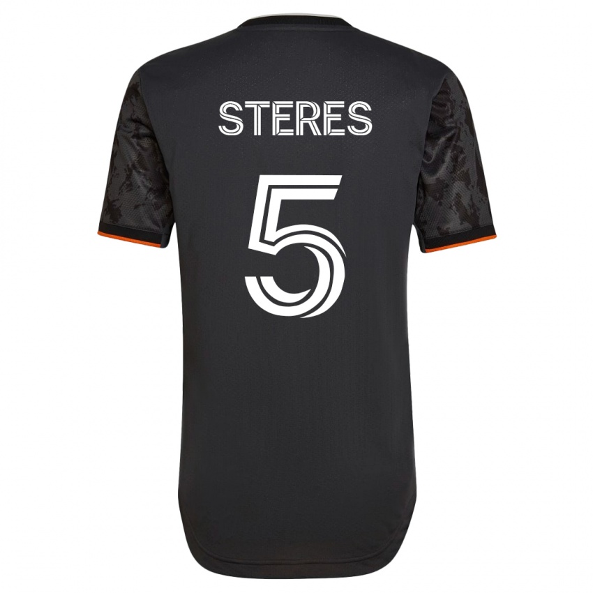 Hombre Camiseta Daniel Steres #5 Negro 2ª Equipación 2023/24 La Camisa Chile