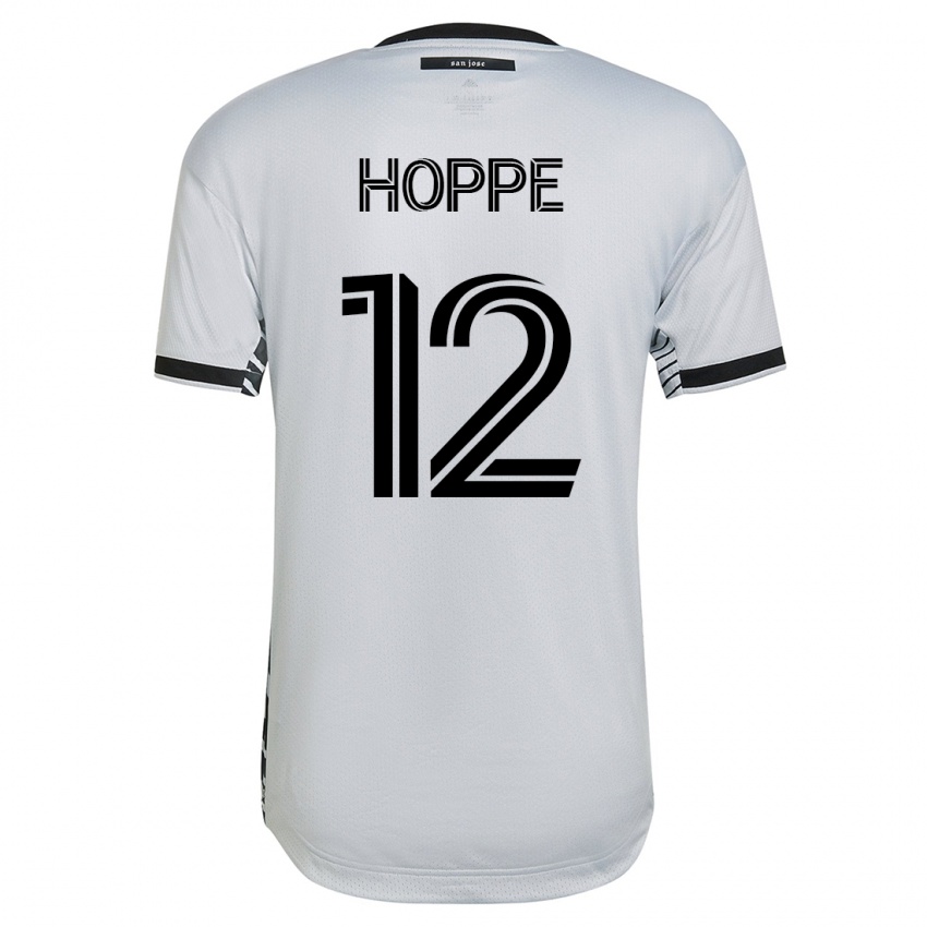 Hombre Camiseta Matthew Hoppe #12 Blanco 2ª Equipación 2023/24 La Camisa Chile