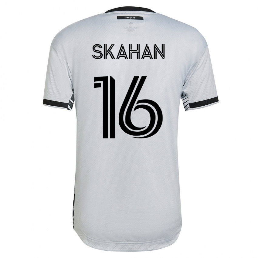 Hombre Camiseta Jack Skahan #16 Blanco 2ª Equipación 2023/24 La Camisa Chile