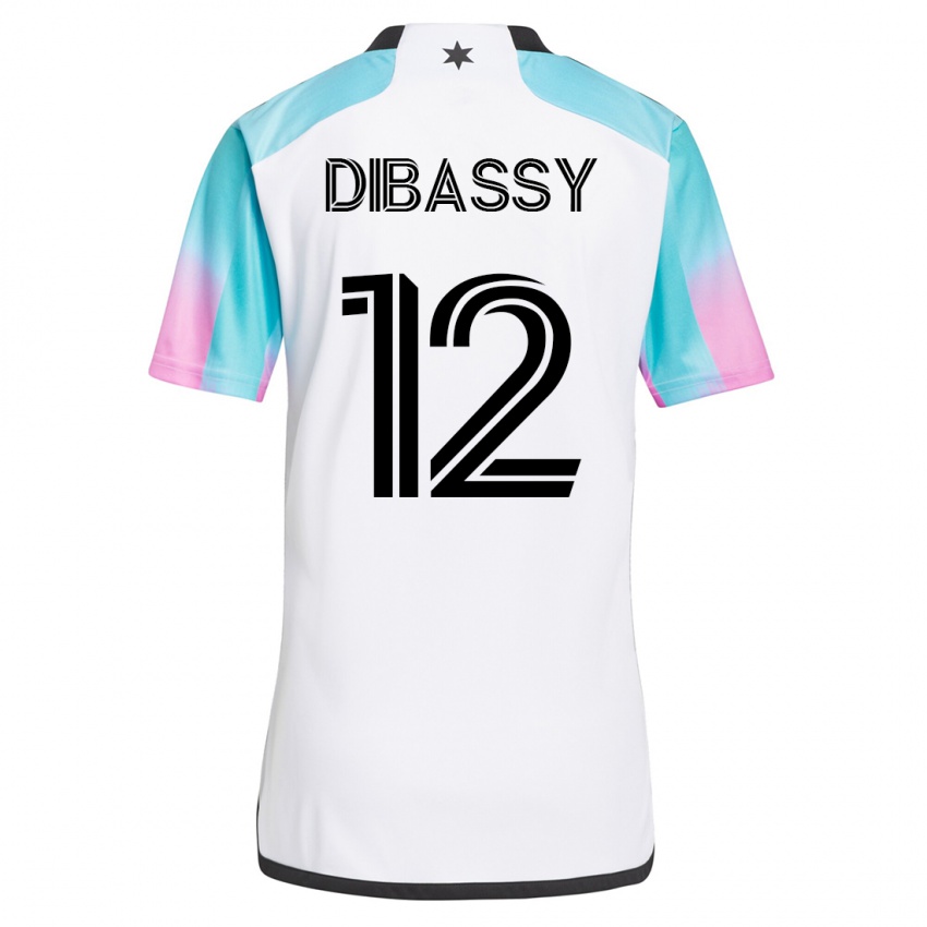 Hombre Camiseta Bakaye Dibassy #12 Blanco 2ª Equipación 2023/24 La Camisa Chile