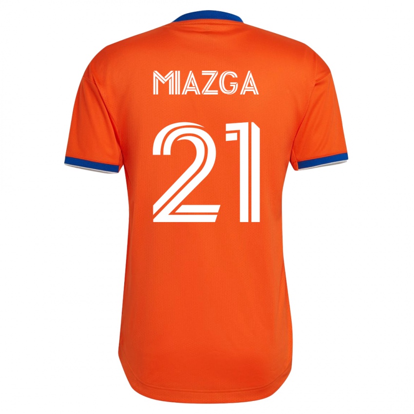 Hombre Camiseta Matt Miazga #21 Blanco 2ª Equipación 2023/24 La Camisa Chile