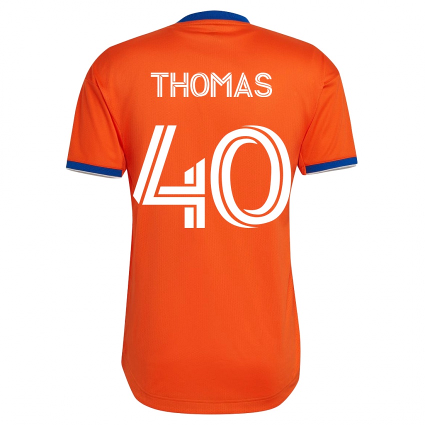 Hombre Camiseta Kai Thomas #40 Blanco 2ª Equipación 2023/24 La Camisa Chile