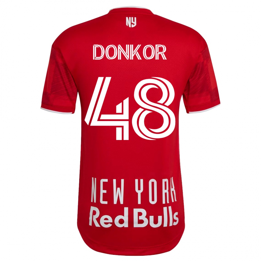 Hombre Camiseta Ronald Donkor #48 Beige-Dorado 2ª Equipación 2023/24 La Camisa Chile