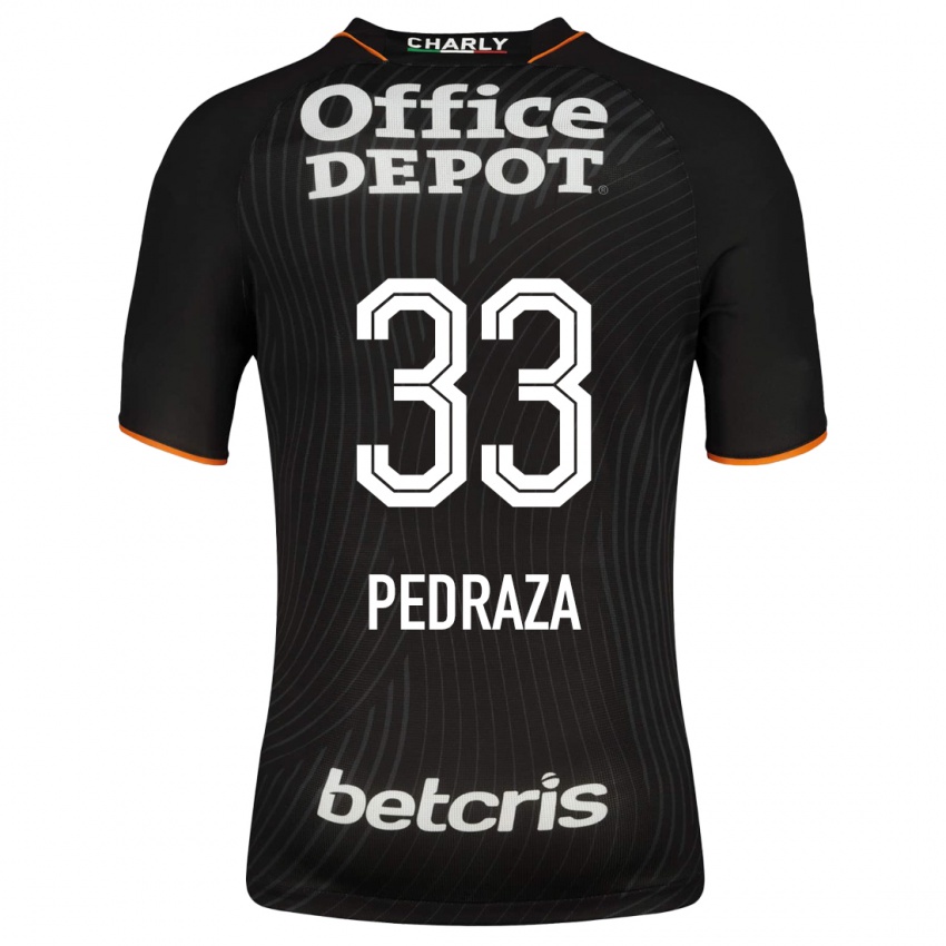 Hombre Camiseta Pedro Pedraza #33 Negro 2ª Equipación 2023/24 La Camisa Chile