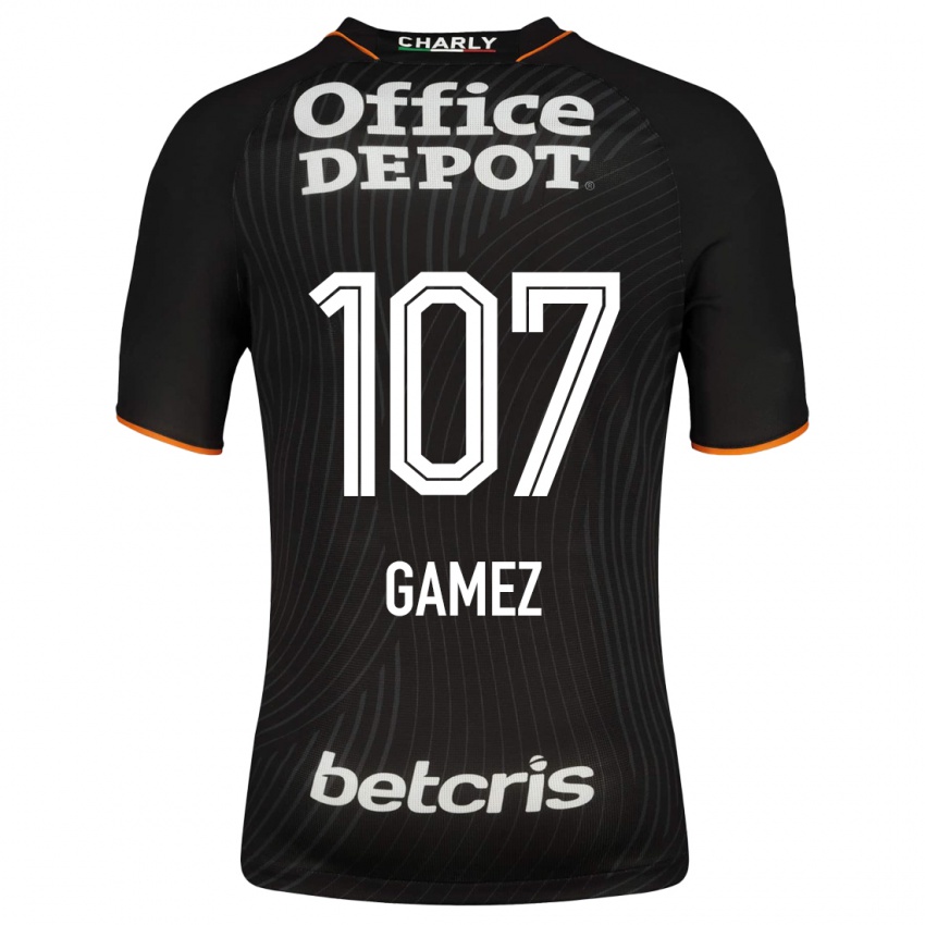 Hombre Camiseta Sergio Gámez #107 Negro 2ª Equipación 2023/24 La Camisa Chile