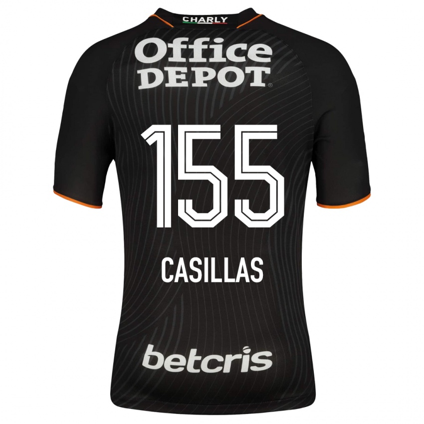 Hombre Camiseta Johan Casillas #155 Negro 2ª Equipación 2023/24 La Camisa Chile