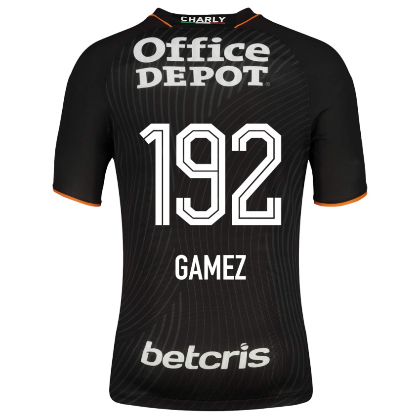 Hombre Camiseta Jonathan Gámez #192 Negro 2ª Equipación 2023/24 La Camisa Chile