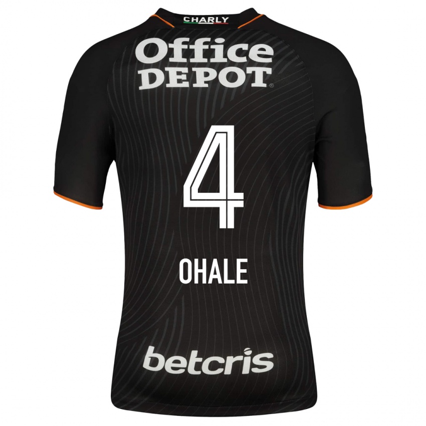 Hombre Camiseta Osinachi Ohale #4 Negro 2ª Equipación 2023/24 La Camisa Chile