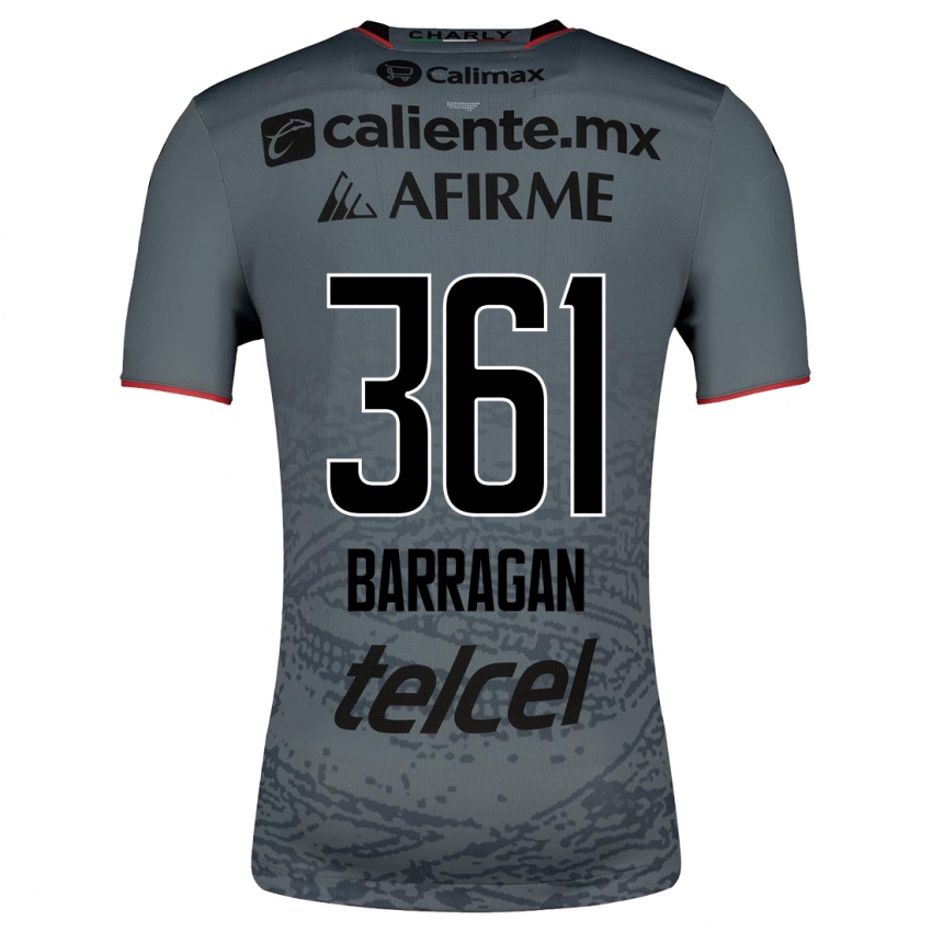 Hombre Camiseta Jesús Barragán #361 Gris 2ª Equipación 2023/24 La Camisa Chile