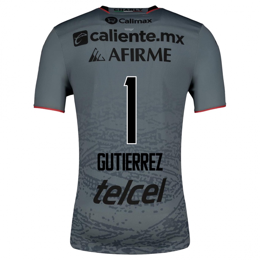 Hombre Camiseta Alejandra Gutierrez #1 Gris 2ª Equipación 2023/24 La Camisa Chile