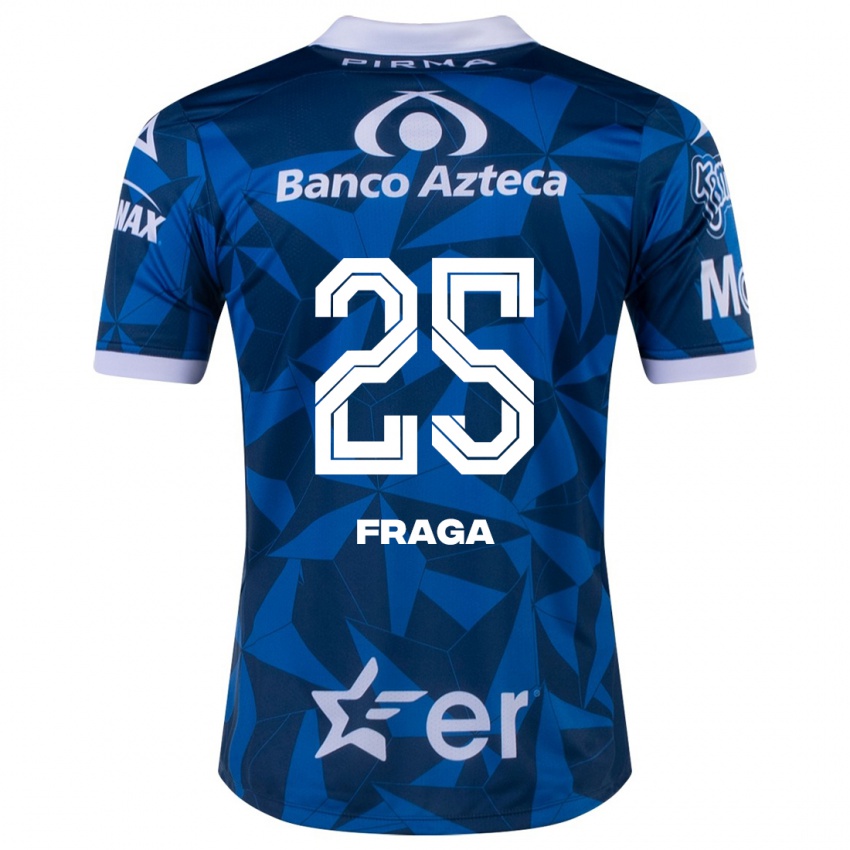Hombre Camiseta Miguel Fraga #25 Azul 2ª Equipación 2023/24 La Camisa Chile