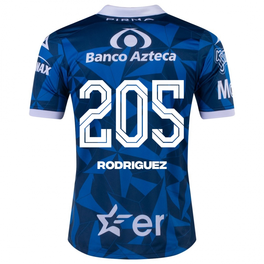 Hombre Camiseta Alberto Rodríguez #205 Azul 2ª Equipación 2023/24 La Camisa Chile