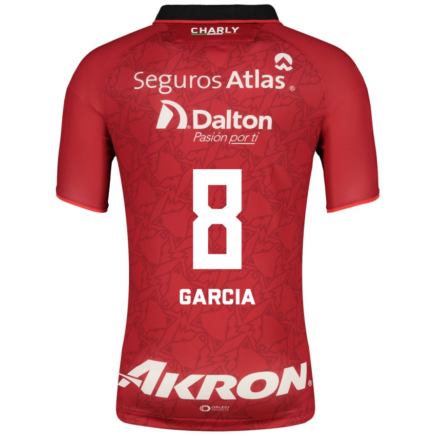 Hombre Camiseta Mateo García #8 Rojo 2ª Equipación 2023/24 La Camisa Chile