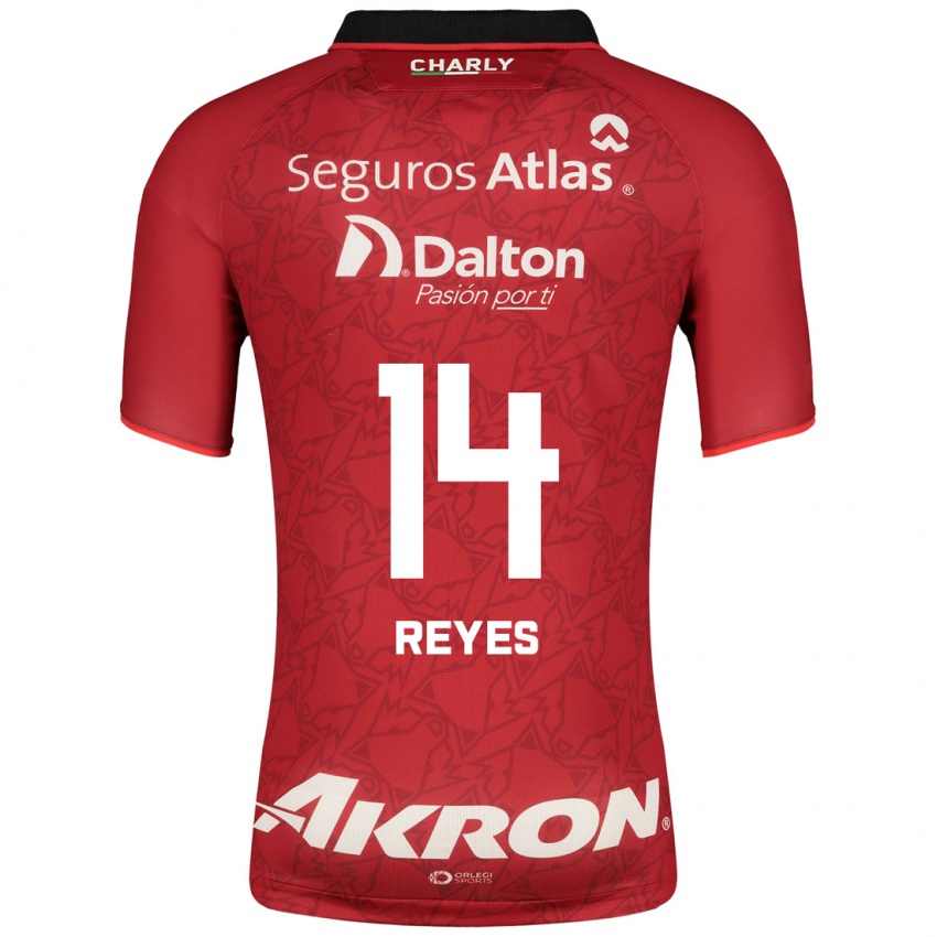 Hombre Camiseta Luis Reyes #14 Rojo 2ª Equipación 2023/24 La Camisa Chile