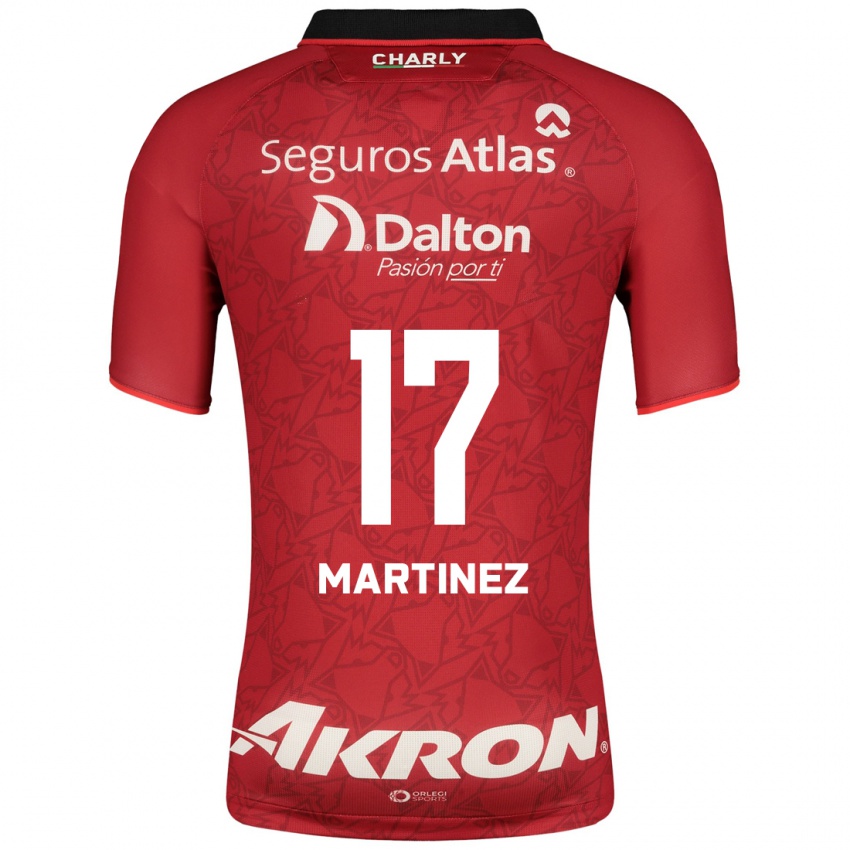 Hombre Camiseta Jaziel Martinez #17 Rojo 2ª Equipación 2023/24 La Camisa Chile