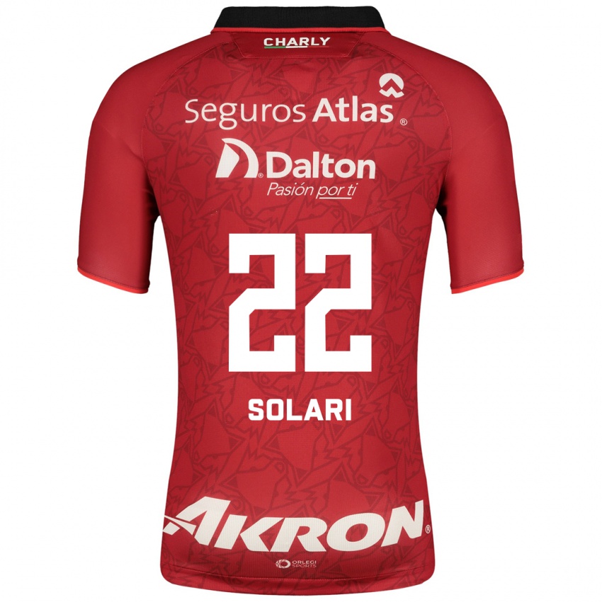 Hombre Camiseta Augusto Solari #22 Rojo 2ª Equipación 2023/24 La Camisa Chile
