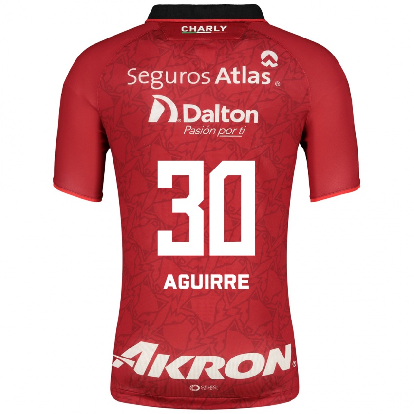 Hombre Camiseta Eduardo Aguirre #30 Rojo 2ª Equipación 2023/24 La Camisa Chile