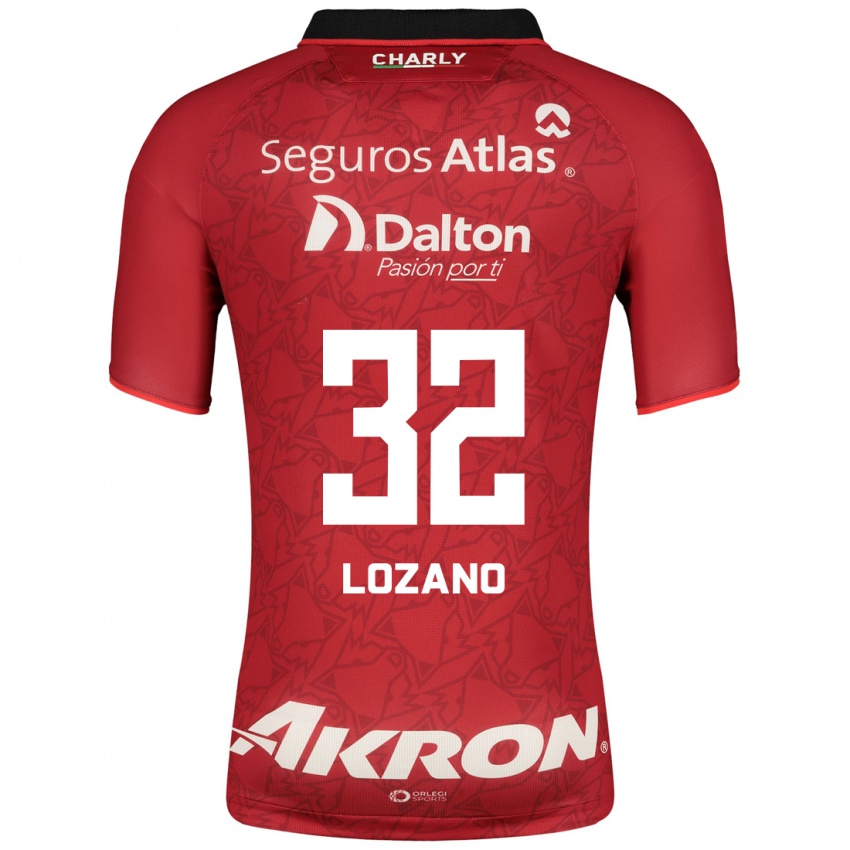 Hombre Camiseta José Lozano #32 Rojo 2ª Equipación 2023/24 La Camisa Chile