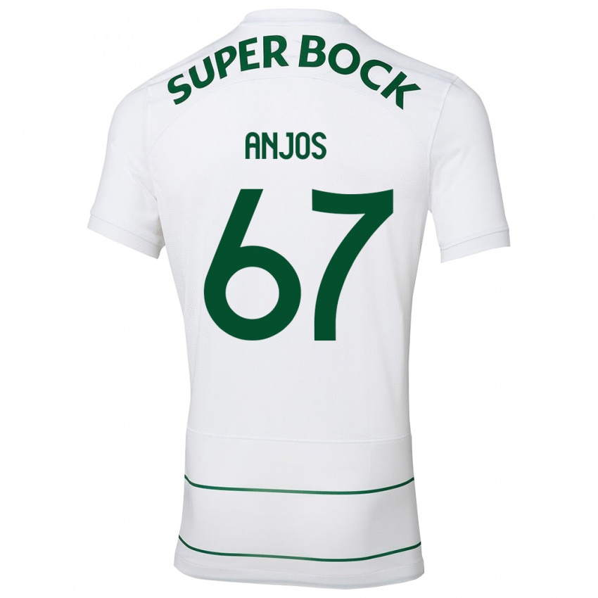 Hombre Camiseta Lucas Anjos #67 Blanco 2ª Equipación 2023/24 La Camisa Chile