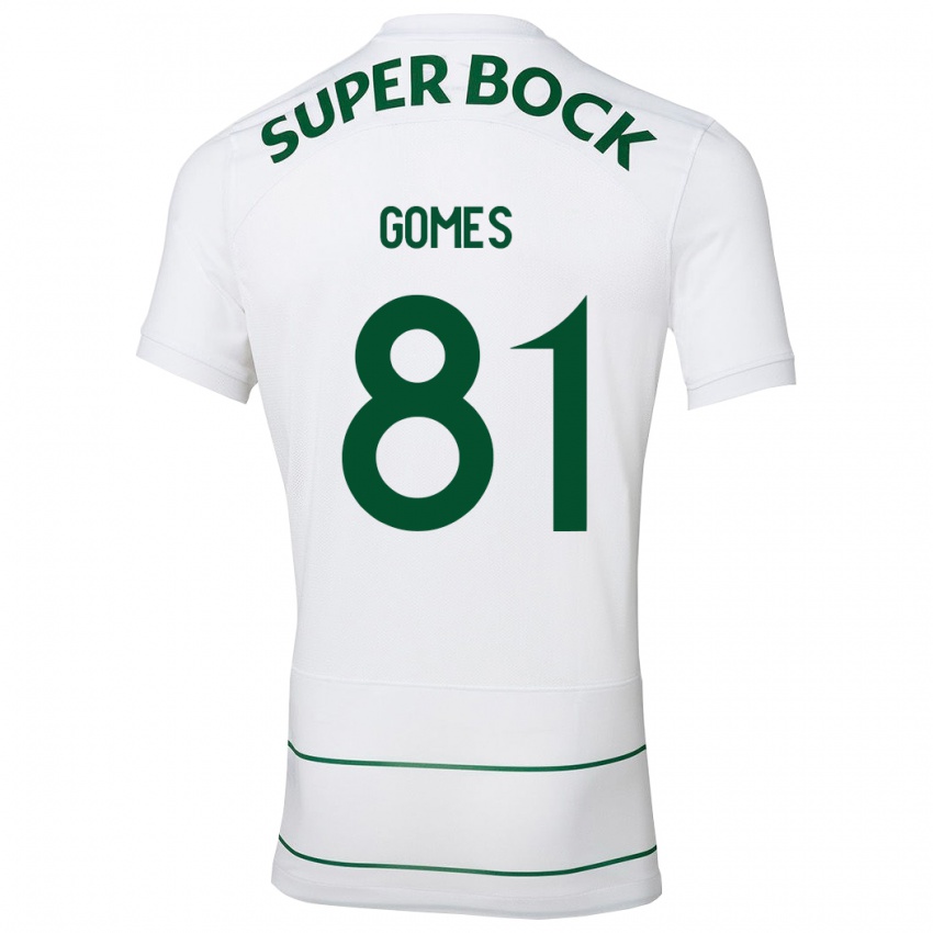 Hombre Camiseta Salvador Gomes #81 Blanco 2ª Equipación 2023/24 La Camisa Chile