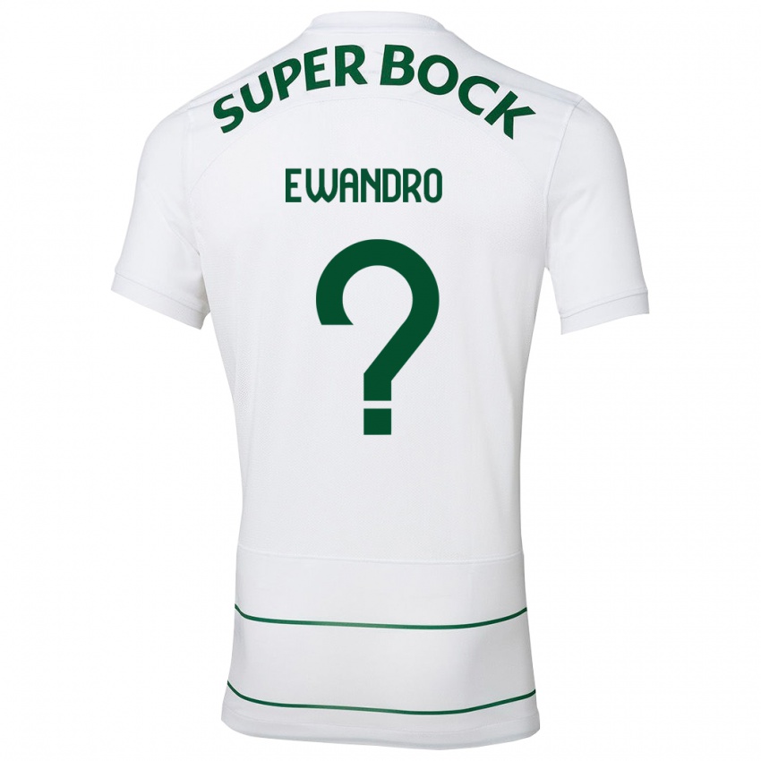 Hombre Camiseta Ewandro #0 Blanco 2ª Equipación 2023/24 La Camisa Chile