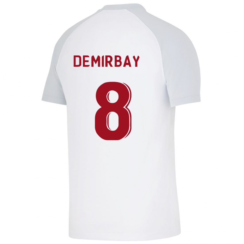 Hombre Camiseta Kerem Demirbay #8 Blanco 2ª Equipación 2023/24 La Camisa Chile