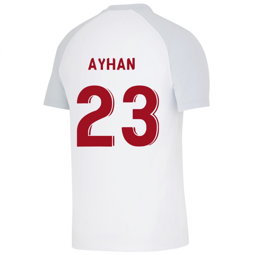 Hombre Camiseta Kaan Ayhan #23 Blanco 2ª Equipación 2023/24 La Camisa Chile