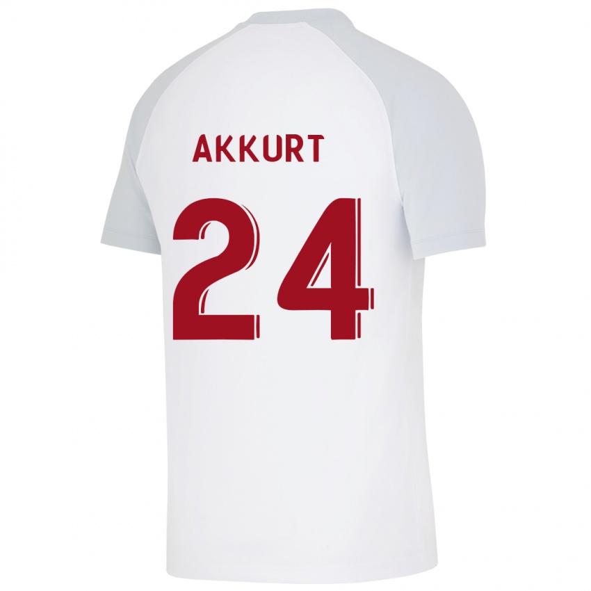 Hombre Camiseta Arzu Akkurt #24 Blanco 2ª Equipación 2023/24 La Camisa Chile
