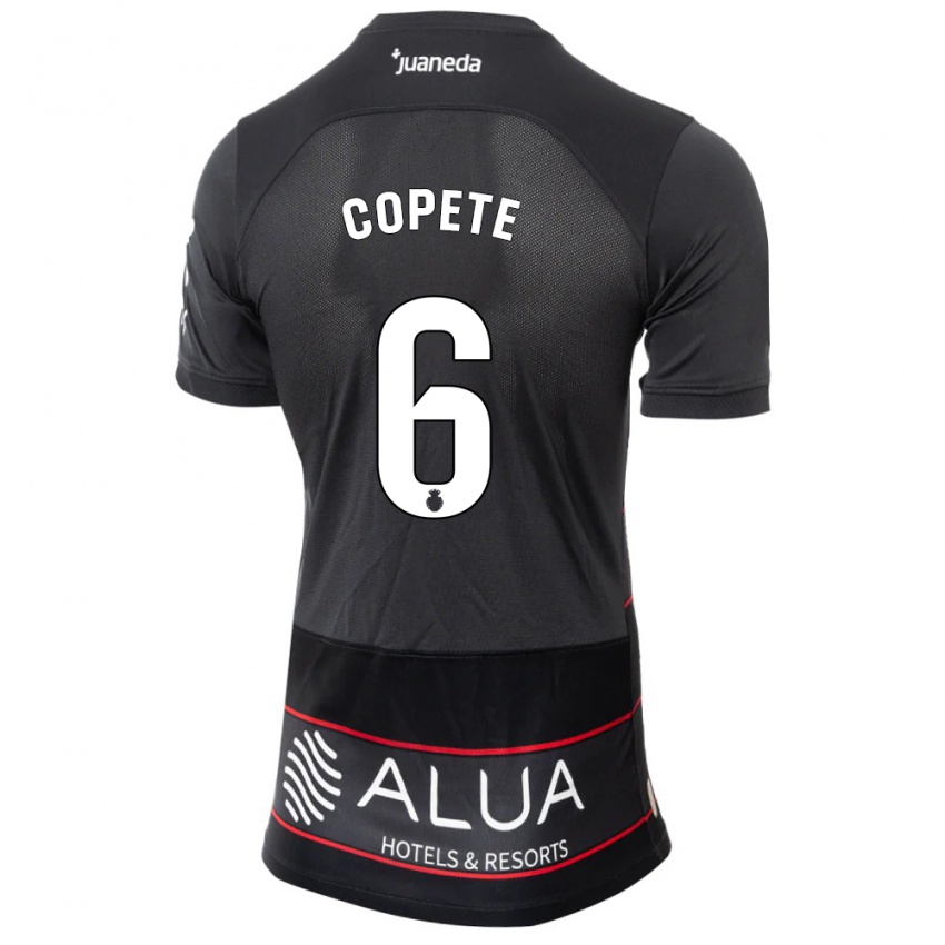 Hombre Camiseta José Copete #6 Negro 2ª Equipación 2023/24 La Camisa Chile