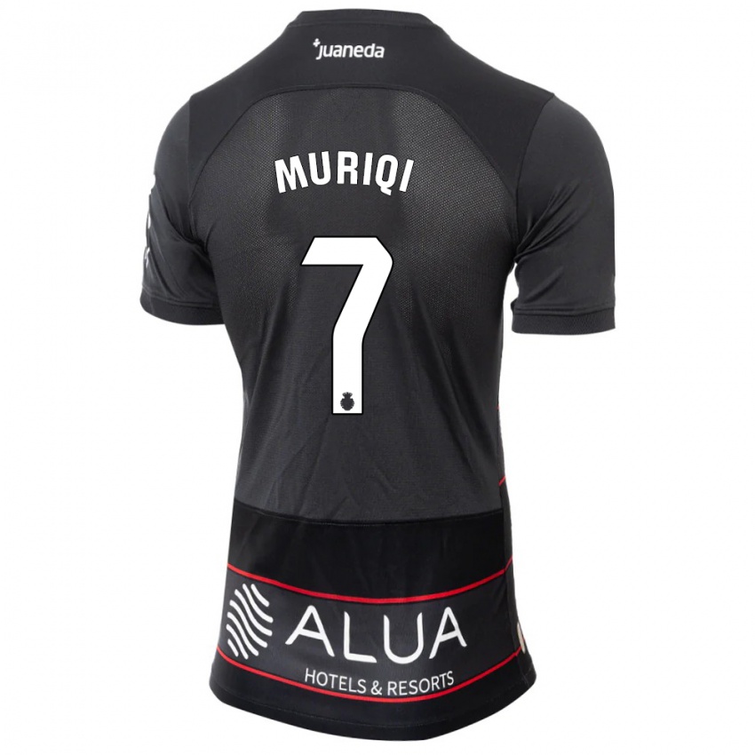 Hombre Camiseta Vedat Muriqi #7 Negro 2ª Equipación 2023/24 La Camisa Chile