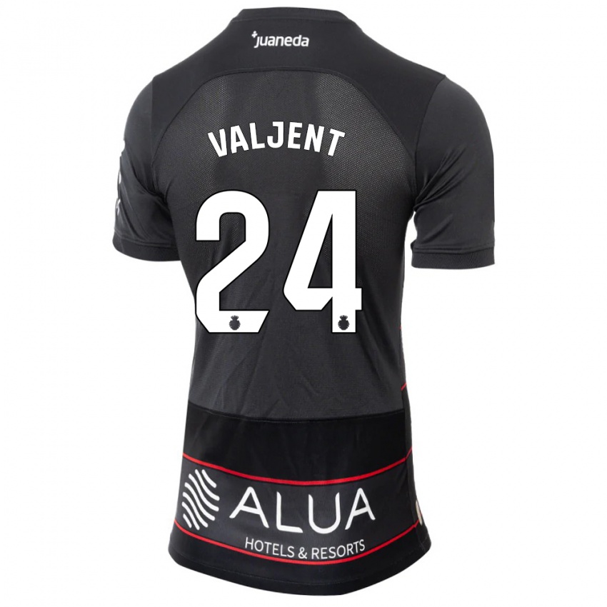 Hombre Camiseta Martin Valjent #24 Negro 2ª Equipación 2023/24 La Camisa Chile