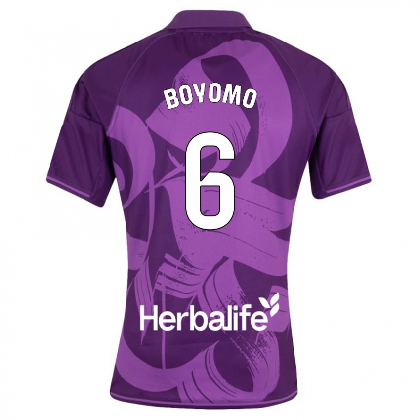 Hombre Camiseta Enzo Boyomo #6 Violeta 2ª Equipación 2023/24 La Camisa Chile
