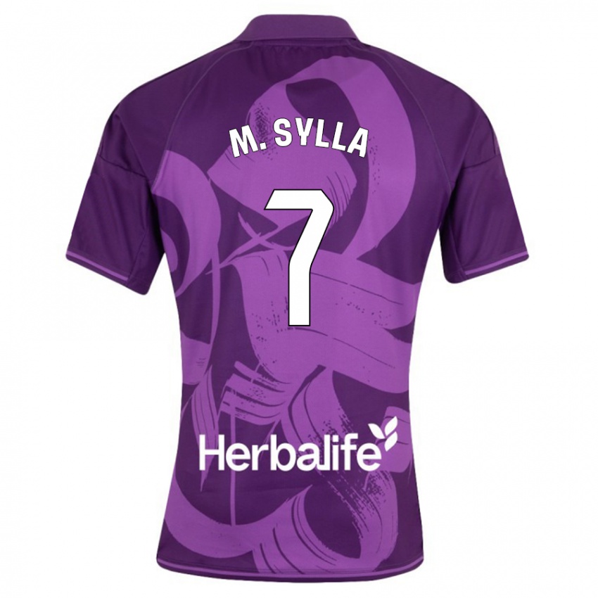 Hombre Camiseta Mamadou Sylla #7 Violeta 2ª Equipación 2023/24 La Camisa Chile