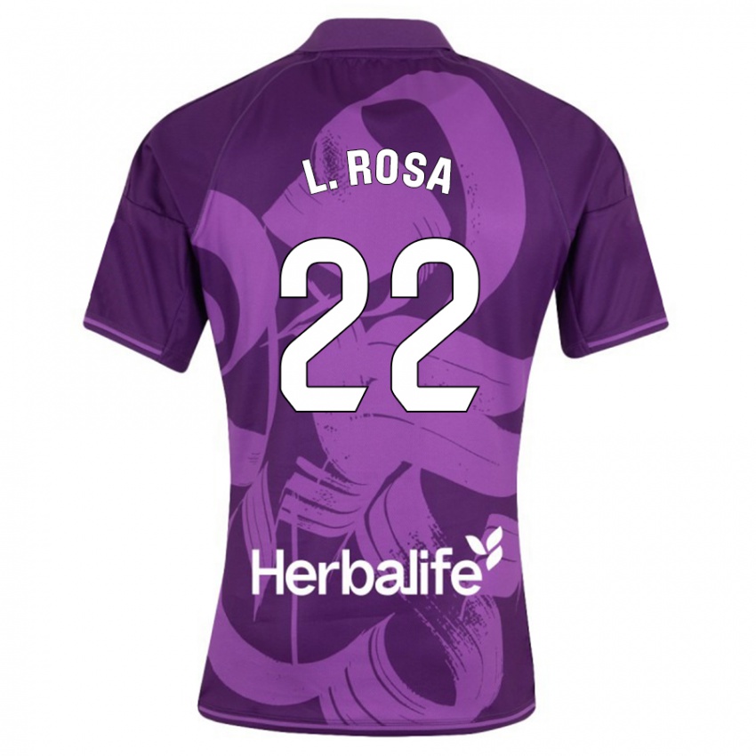 Hombre Camiseta Lucas Rosa #22 Violeta 2ª Equipación 2023/24 La Camisa Chile