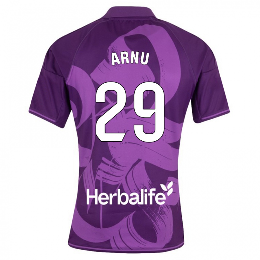 Hombre Camiseta Adrián Arnu #29 Violeta 2ª Equipación 2023/24 La Camisa Chile