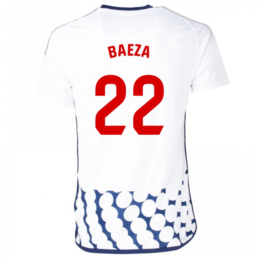 Hombre Camiseta Miguel Baeza #22 Blanco 2ª Equipación 2023/24 La Camisa Chile