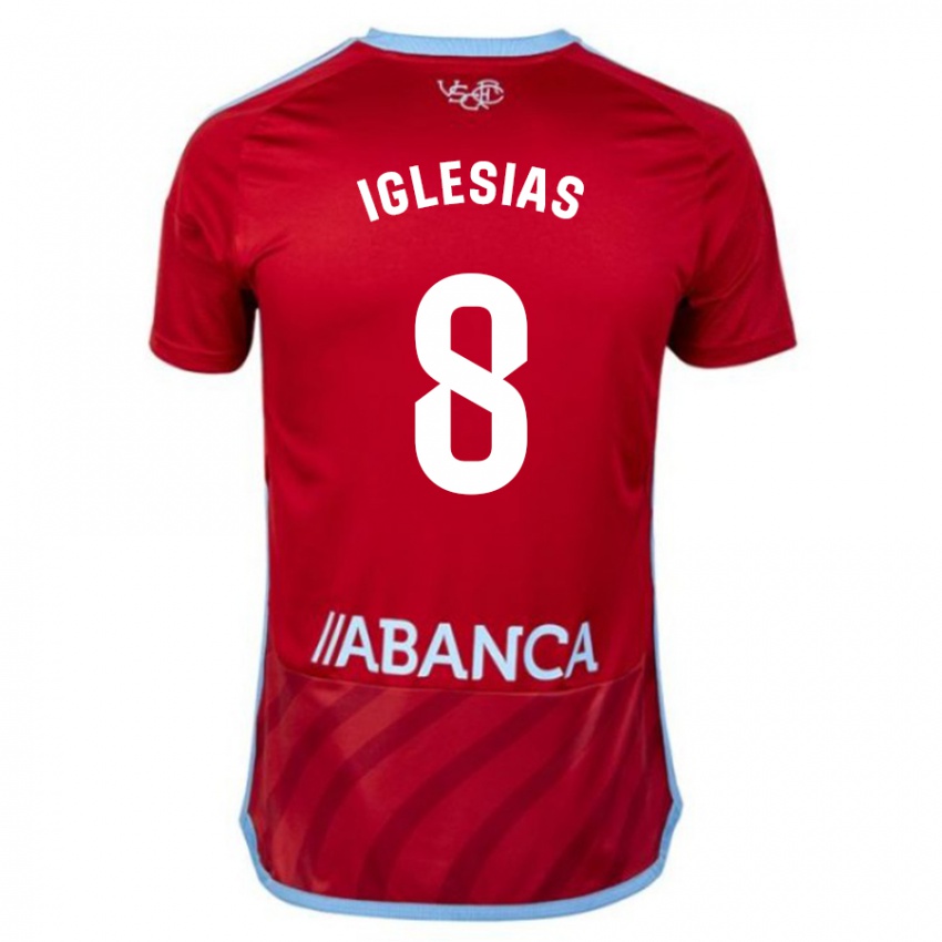 Hombre Camiseta Bruno Iglesias #8 Rojo 2ª Equipación 2023/24 La Camisa Chile