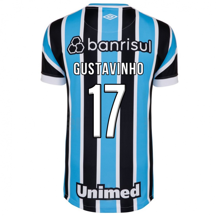 Mujer Camiseta Gustavinho #17 Azul 1ª Equipación 2023/24 La Camisa Chile