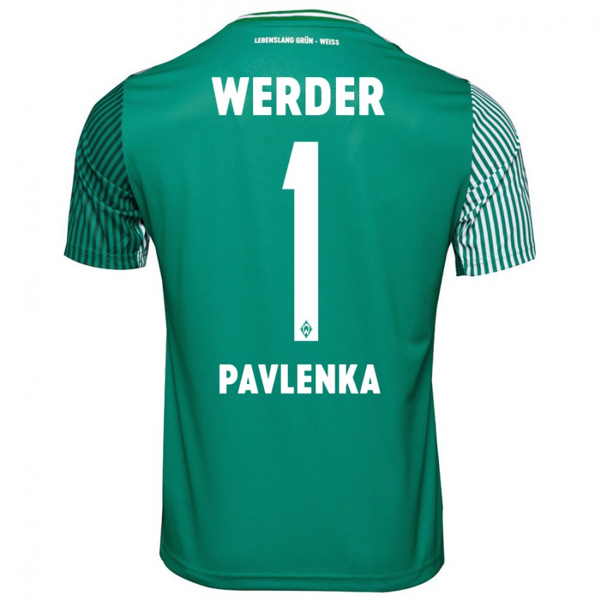 Mujer Camiseta Jiri Pavlenka #1 Verde 1ª Equipación 2023/24 La Camisa Chile