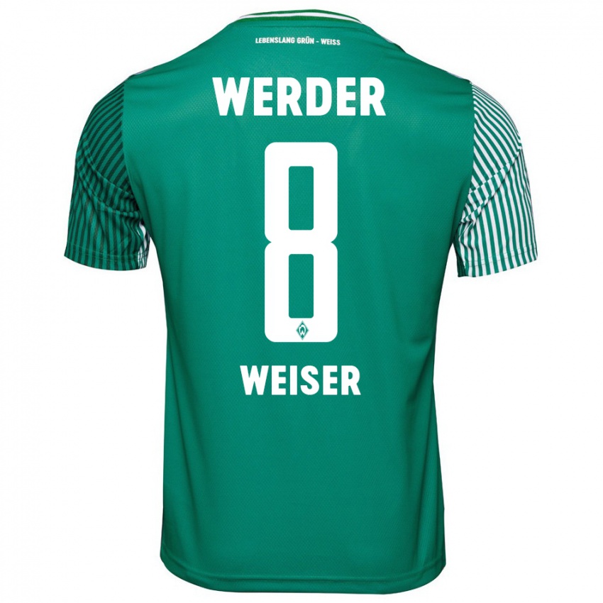 Mujer Camiseta Mitchell Weiser #8 Verde 1ª Equipación 2023/24 La Camisa Chile