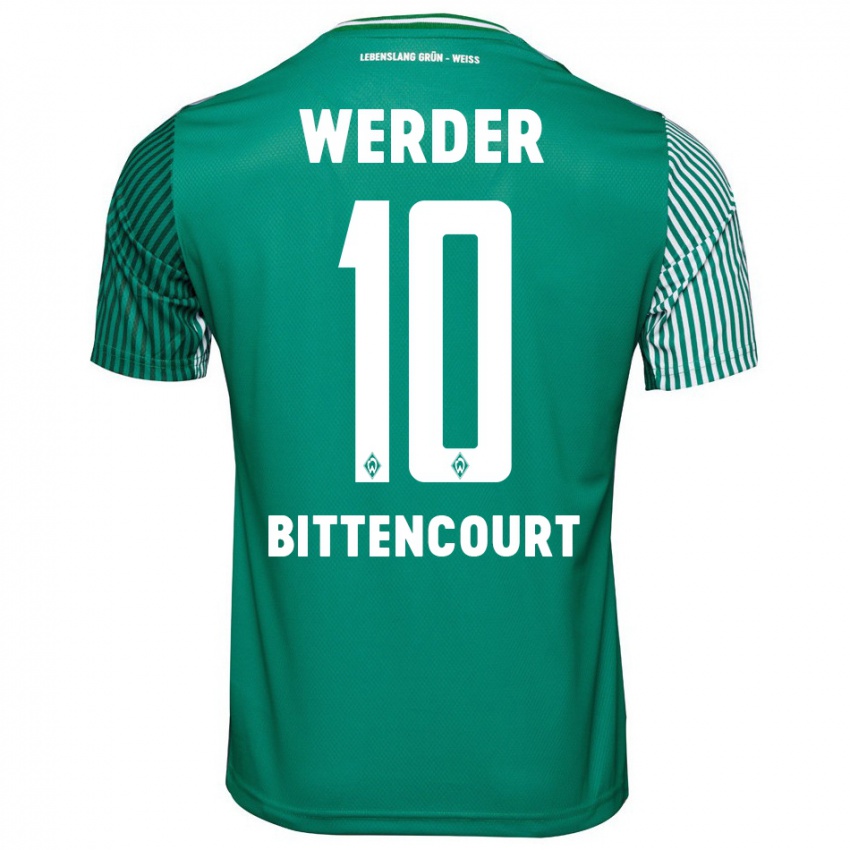 Mujer Camiseta Leonardo Bittencourt #10 Verde 1ª Equipación 2023/24 La Camisa Chile