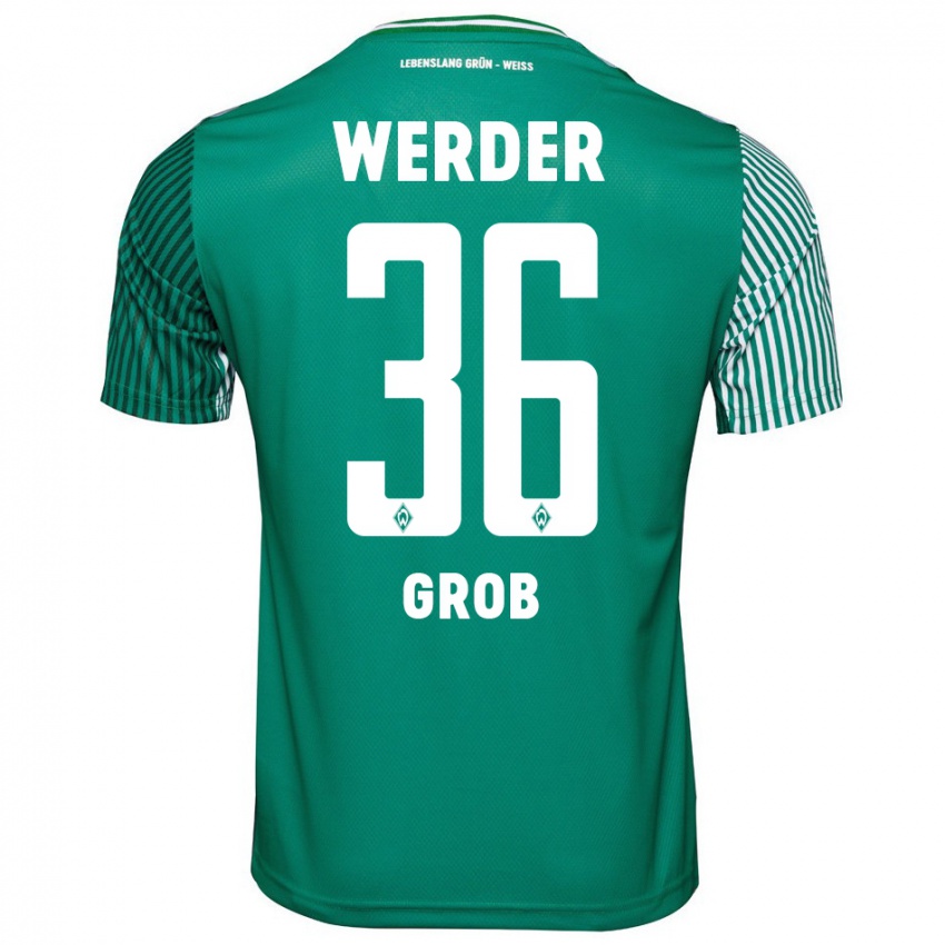 Mujer Camiseta Christian Groß #36 Verde 1ª Equipación 2023/24 La Camisa Chile