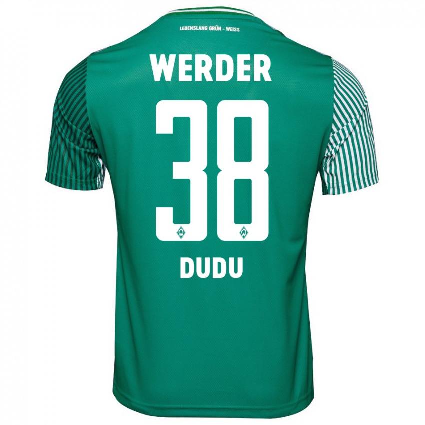 Mujer Camiseta Dudu #38 Verde 1ª Equipación 2023/24 La Camisa Chile