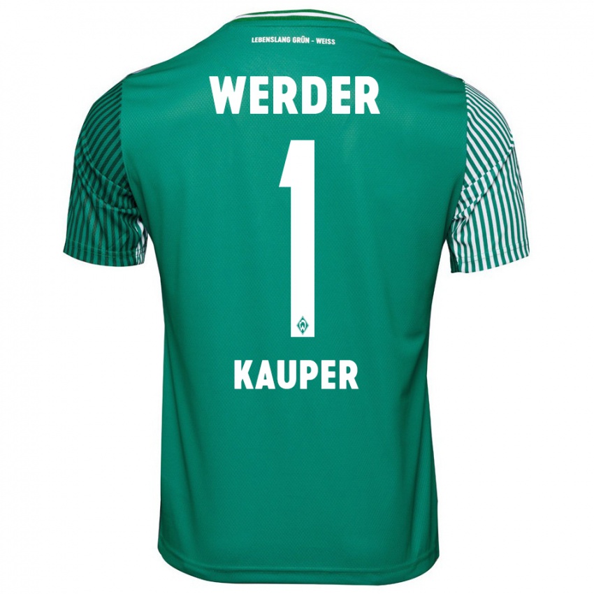 Mujer Camiseta Ben Käuper #1 Verde 1ª Equipación 2023/24 La Camisa Chile