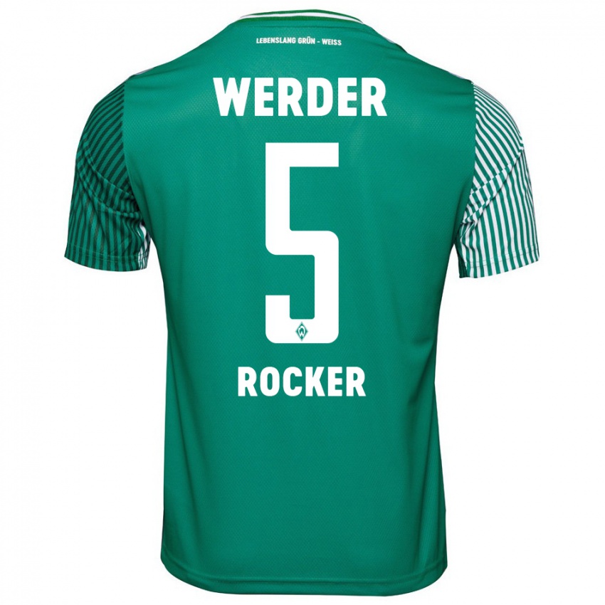 Mujer Camiseta Cimo Röcker #5 Verde 1ª Equipación 2023/24 La Camisa Chile