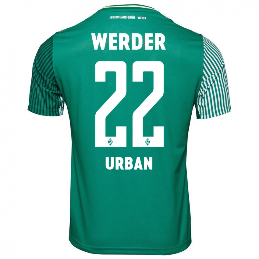 Mujer Camiseta Linus Urban #22 Verde 1ª Equipación 2023/24 La Camisa Chile